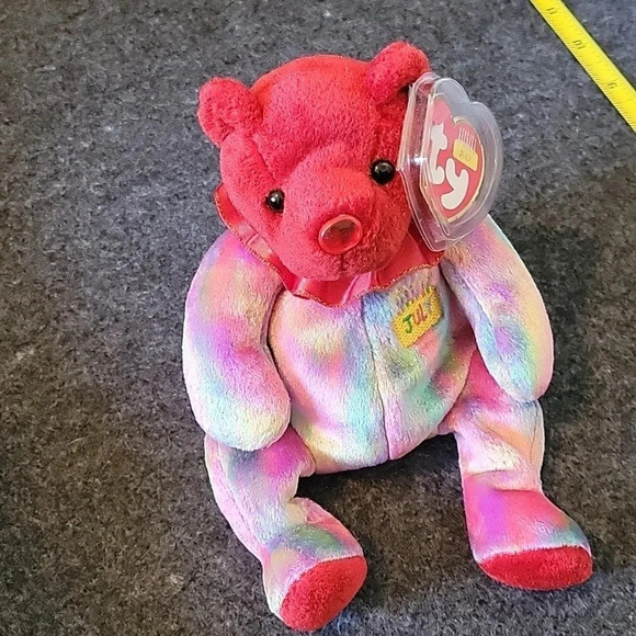 Ty Other - 🌴3/$15🌴 July Birthday Teddy Bear Red Kid adult plush toy Celebration